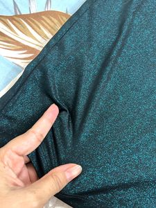 Shimmery Teal Mini Dress