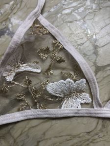 Floral Applique Bikini Top
