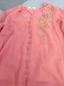 Elegant Pink Ethnic kurti