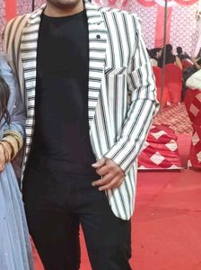 Striped Blazer - Men's Fashion