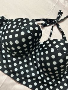 Polka Dot Bikini Top