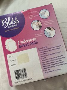 Bliss Organic Underarm Sweat Pads