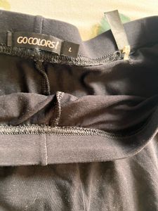 GO COLOURS Comfy Black Leggings