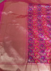 Rose And Pink Coloured Saree
