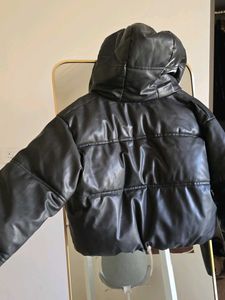 Zara Black Faux Leather Jacket