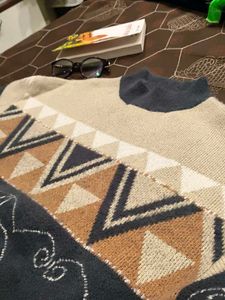 Patterned Knit Sweater