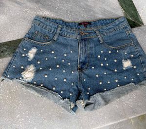 Pearl Denim Shorts