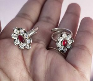 Pure Silver Toe Rings Bohemian Style