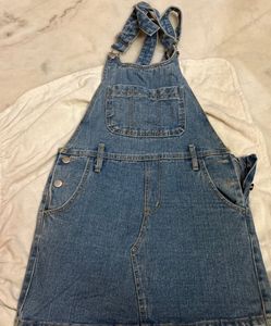 Denim Overalls Skirt