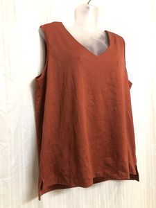 Casual Ladies Brown Sleeveless Top
