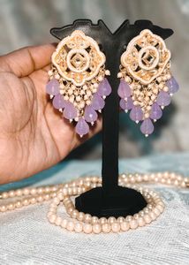 New/ Unused Lilac Drop Earrings