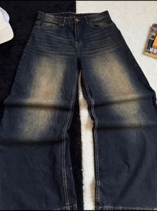 Wide Leg Denim Jeans