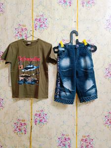 Boy's Outfit with Graphic Tee