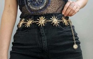 Pinteresty Y2k Sun Chain Waist Belt