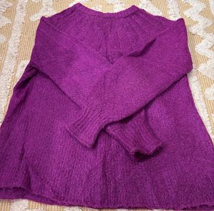 Purple Knit Sweater