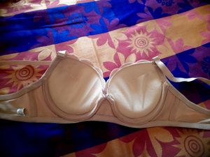Push Up Rose Silk Nude Bra