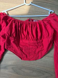 RED CORSET TOP