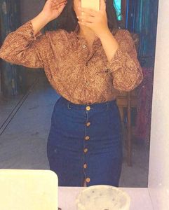 Blue Denim Skirt