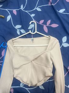 Ribbed Sweetheart Top