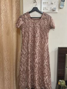 Elegant Lace Midi Dress