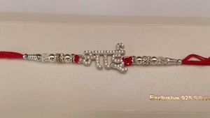 Silver Rakhi Bracelet