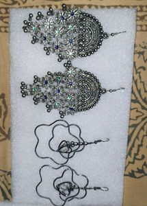 Oxidised Earrings Set Of 4