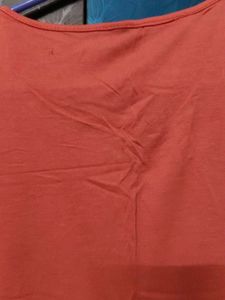 Orange Casual T-shirt