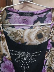 Purple Floral Top
