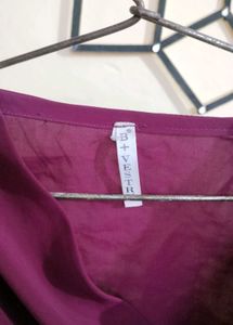 Chic Purple Twist Top