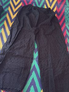 Embroidered Palazzo Pants