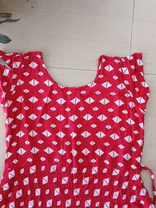Red &amp; White Dress