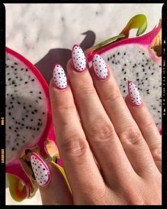 🥝 Kiwi And Dragon Food Handmade Press Ons 💅