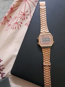 Casio Rose Gold Watch Vintage Series