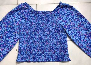 Floral Print Smocked Top💕