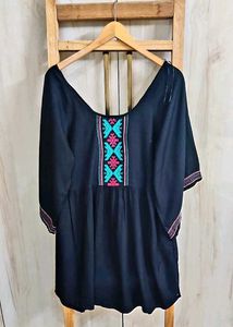 Black cotton Long top size-32-34