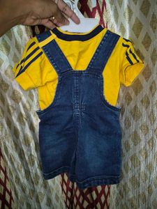 Denim Dungaree For Boys