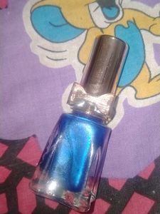 Transparent And Blue Nailpolish ❤️