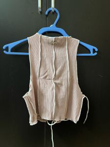 Lace-Up Crop Tank