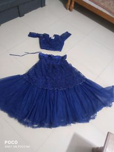 Heavy Flare Blue Indo Western