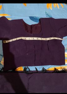 Stylish Violet Saree