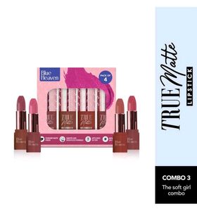 BLUE HEAVEN MATTE LIPSTICK COMBO- SOFT GIRL