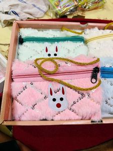 Cute Bunny Pouches new with tag