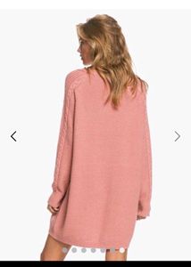 Roxy Sweater Dress In Dusty Pink
