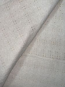 White Pure Cotton Hakoba Fabric