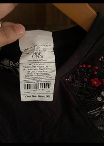 Black casual top