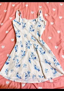 Savana Blue Floral Print Sundress