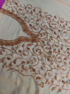 Crushed Cotton Kashmiri Aari Work