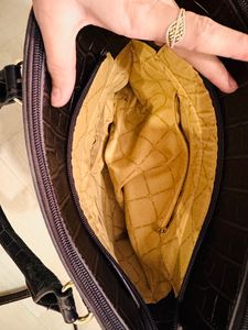 Never Used Lino Perros Faux Leather Handbag