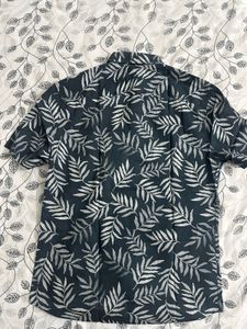 Leaf Print Casual Shirt