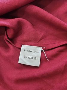 Maroon Blouse with Gold Trim